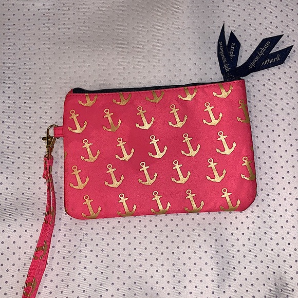 Simply southern wristlet pink with gold anchors - Picture 2 of 14